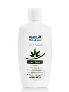 Healthvit Bath and Body Tea Tree Facewash, 100ml at rs.84