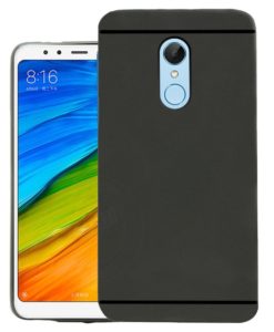 Jkob Matte+ Ultra Protection Rubberised Soft Back Case Cover For Xiaomi Redmi Note 5 -Black