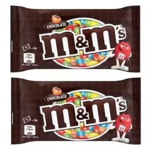 M&M'S Milk Chocolate Candy In Sugar Shell (Pack Of 2) with Free Urban Platter