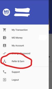 MS Online App Refer and Earn App