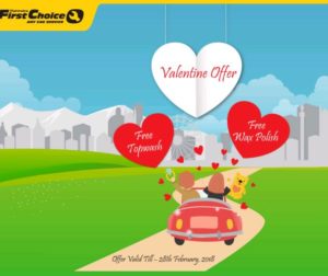 Mahindra First Choice Services Valentine's offer