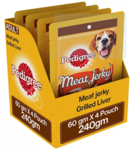 Pedigree Meat Jerky Stix Grilled Liver Dog Treat at rs.158