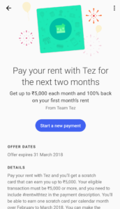 Tez- Pay Rent