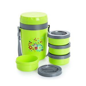 Amazo- Buy Cello Micra Insulated 4 Container Lunch Carrier, Green at Rs 341
