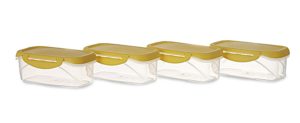 Amazon- Buy All Time Plastics Delite Container Set, 500ml, Set of 4, Yellow at Rs 105