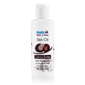 Amazon- Buy Healthvit Bath and Body Hydrating Cocoa Butter Skin Oil, 100ml at Rs 72