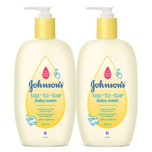 Amazon- Buy Johnson's Top-to-Toe Baby Wash (Pack of 2, 500ml) at Rs 408