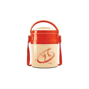 Amazon- Buy Milton Odyssey Deluxe 3 Plastic Leak Lock Tiffin Box Set, 4-Pieces, Red at Rs 531