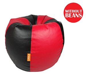 Amazon Buy- Orka XL Bean Bag Cover - Red and Black (With out Beans) at Rs 206