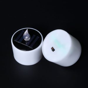 Amazon- Buy Quace Set of 2 Romantic Solar Energy LED Light Candle Lamp Nightlight at Rs 128
