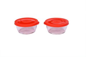Amazon- Buy Signoraware Crystal Round Small Container Set with Seal, 280ml, Set of 2 at Rs 97