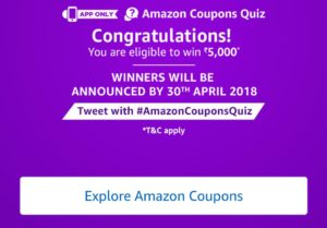 Amazon Coupons Quiz Answers