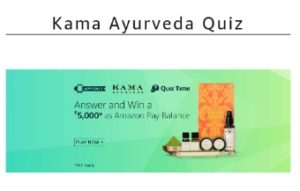 Amazon Kama Ayurveda Quiz Answers