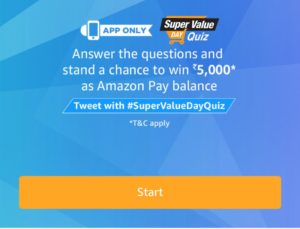 Answers Super Value Day Quiz