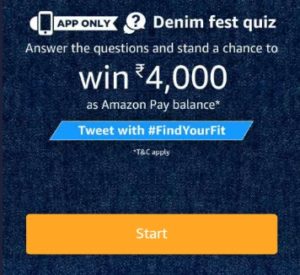 Contest Denim Fest Answers 29 March Today