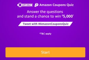 Coupons Quiz 13 March 2018