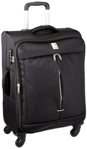 Delsey Flight Soft 65Cm Black Check-In Trolley Luggage