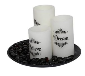 Forzza FO-LD013 Eureka Flameless Pillar Candle (Pack of 3, White) at rs.149