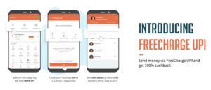 FreeCharge - Send Money via FreeCharge UPI Get 100% Back