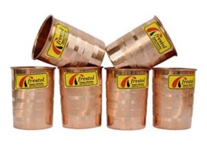 Frestol Copper Designer Water Glasses Serveware at rs.624