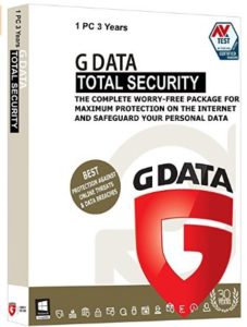G Data Total Security - 1 User, 3 Years(DVD)