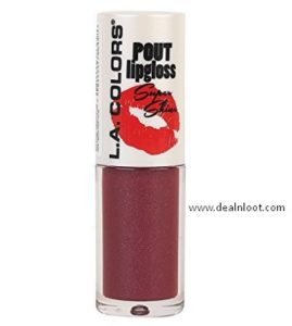 L.A. Colors Pout Shiny Lipgloss, Muah Plump, 4g at rs.93