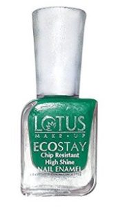Lotus Herbals Ecostay Nail Enamel, Mystic Green E24, 10ml 