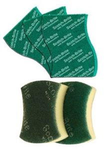 Scotch-Brite Scrub Sponge Large (Pack of 2) and Scrub Pad Large (Pack of 3) 