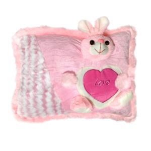 Ultra Pink Bunny Soft Love Cushion Pillow
