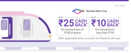 phonepe mumbai metro offer