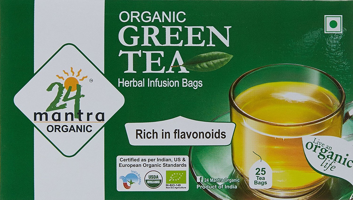 24 Mantra Green Tea, 25 Bags