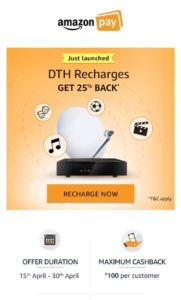 Amazon DTH Offers App REcharge