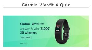 Amazon Garmin Quiz