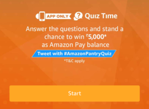 Amazon Pantry Quiz Answers