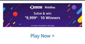 Amazon Riddles Quiz May Answers Today