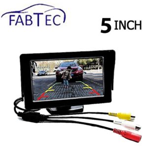 Amazon Steal - Buy Fabtec Premium Quality 5.0 Inch Full Hd Dashboard Screen With LED Night Vision Water proof Car Rear View Reverse Parking Camera With Microfiber Glove Free for Rs 145