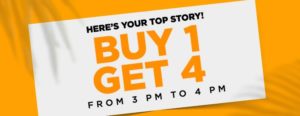 Jabong Steal - Buy 1 Get 4 on Clothing