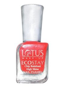 Lotus Herbals Ecostay Nail Enamel, Orange Glare E26, 10ml at rs.100
