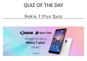Nokia plus Quiz Today April