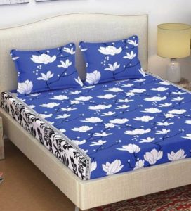 Pepperfry- Buy Fira 105 TC Cotton Queen Size Bed Sheet