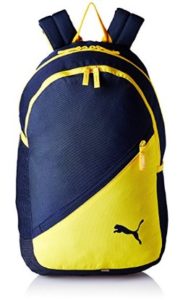 Puma 17 Ltrs Navy-Yellow Casual Backpack (7512103)