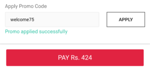 Snapdeal- Rs 75 Off