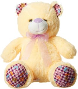Amazon- Buy Dimpy Stuff Bear with Paws, Cream (43cm) at Rs 244