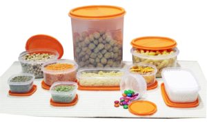 Amazon - Buy Princeware SF Package Plastic Container Set, 10-Pieces, Orange at Rs. 177