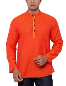 Amazon- Buy SVANIK Men's Mid Thigh Cotton Kurta at Rs 199