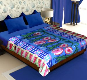 Amazon- Buy Story@Home Cloral Collection Fleece Floral Polyester Double Blanket 