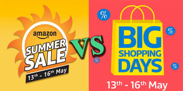 Amazon Summer Sale & Flipkart Big Shopping Days Best Deals