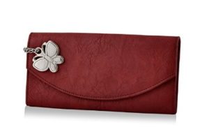 Butterflies Stylish Wallet (Maroon) at rs.281