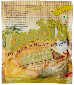 Daadi's Golden Wheat Crisps Jeera Khakhra (Pack of 3) 