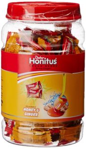 Dabur Honitus Ginger - Cough Drops - 100 lozenges jar